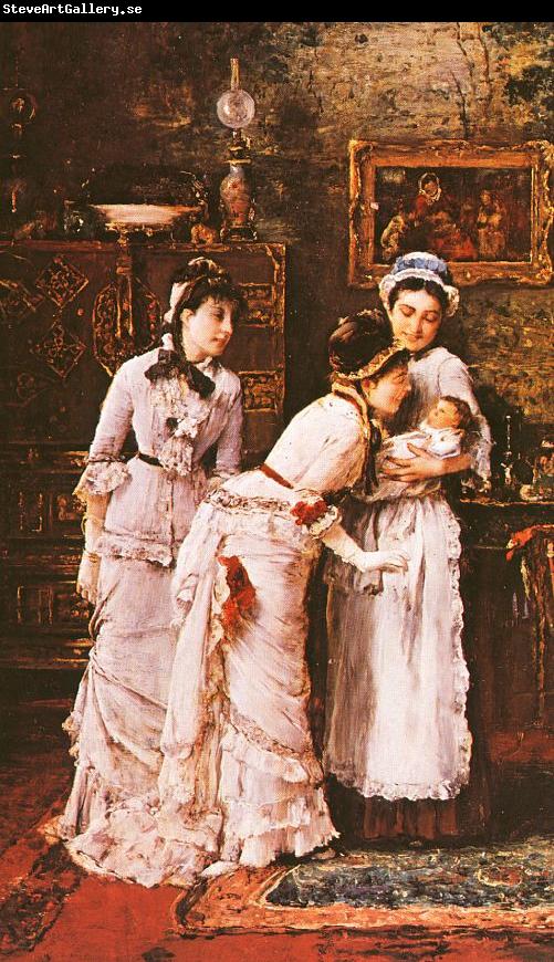 Mihaly Munkacsy Baby's Visitors